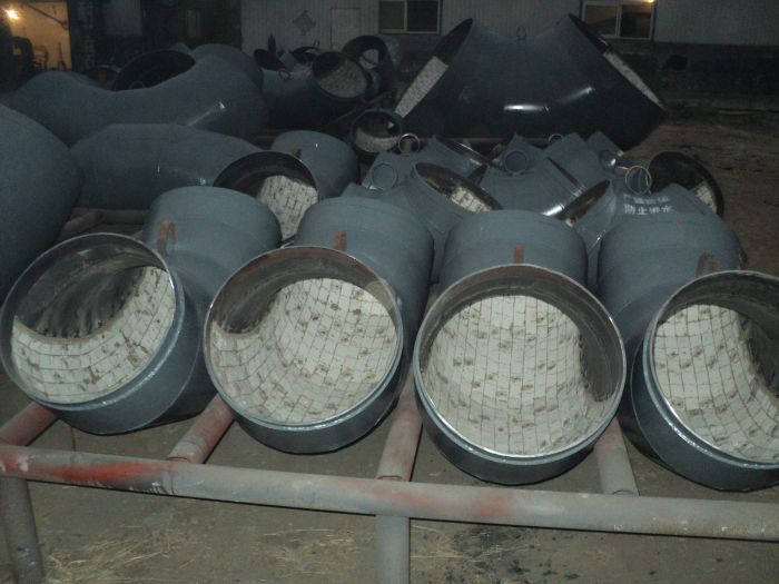 互压式陶瓷贴片耐磨弯头